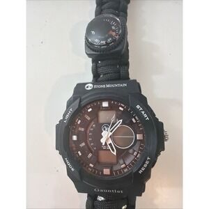 Stone Mountain, Gauntlet Watch, 12 n 1 Survival paracord band.